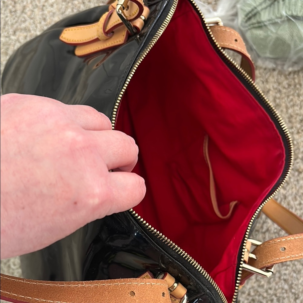 Dooney & Bourke Black Patent Leather Shoulder Bag - Picture 10 of 10